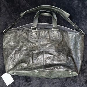-Givenchy Nightingale Black Textured Leather Bag